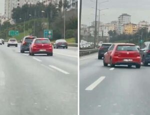 İstanbul’da yol verme tartışması kazaya neden oldu