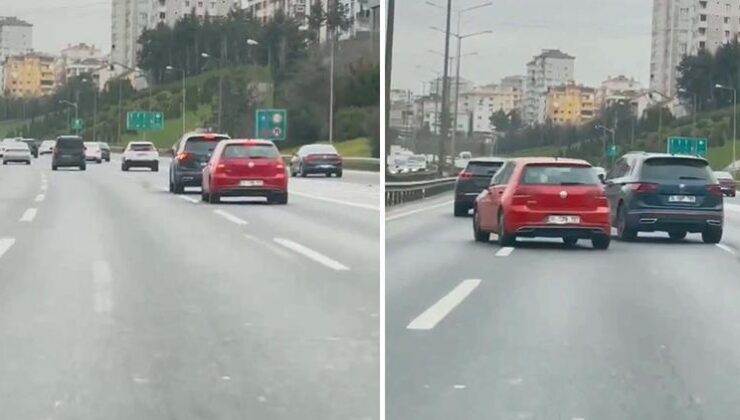 İstanbul’da yol verme tartışması kazaya neden oldu