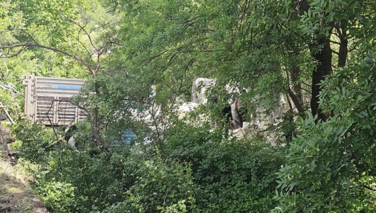 İspir’de freni boşalan kamyon Çoruh Nehri’ne uçtu!  Ölü ve yaralılar var