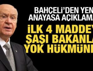 Bahçeli’den yeni anayasa açıklaması