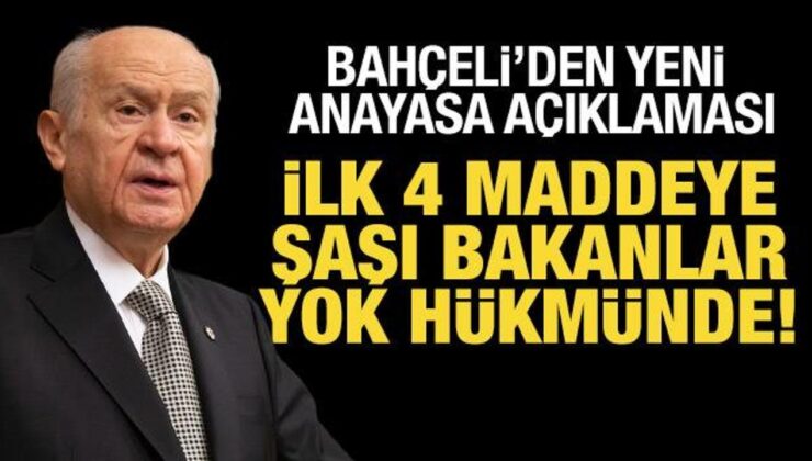 Bahçeli’den yeni anayasa açıklaması