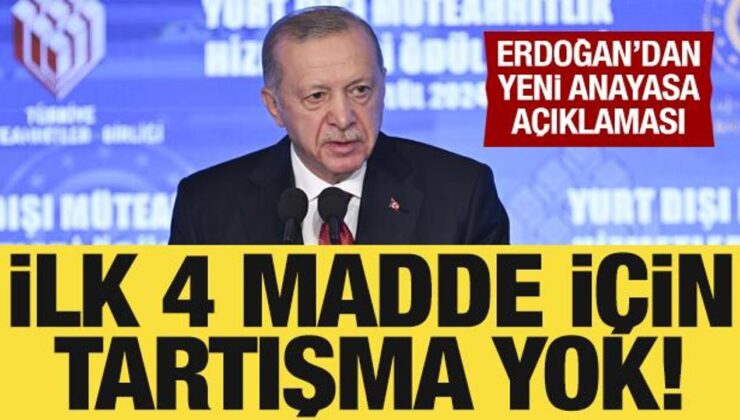 Cumhurbaşkanı Erdoğan’dan yeni anayasa açıklaması