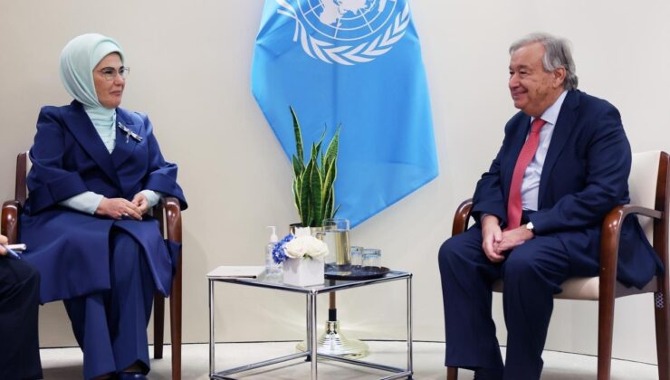 Emine Erdoğan, BM Genel Sekreteri Guterres’le görüştü!