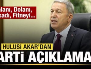 Hulusi Akar’dan  ‘Sucuk Partisi’ açıklaması: Yalanı, Dolanı, Fesadı, Fitneyi…